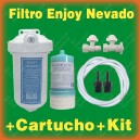FILTRO DE AGUA - Carbón Activado - Enjoy Nevado + Multikit de Instalacion R4
